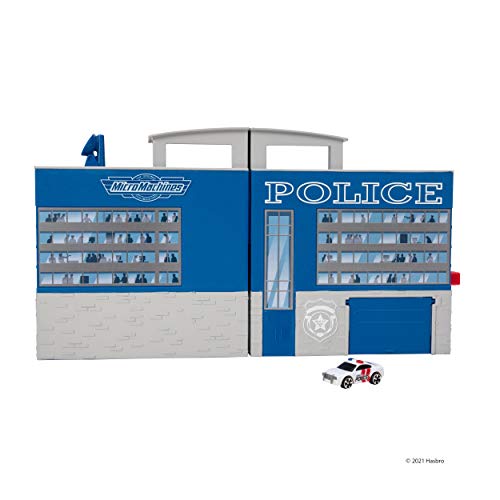 Micro Machines Micro City Police Expandable Playset - Features 1 Exclusive Mini-Vehicle - Collectible Themed Toy Cars – Tiny Vehicles, Huge World – Collect Them All - Thumbnail 4