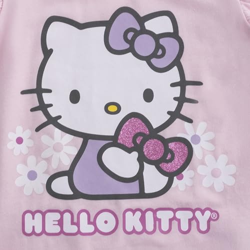 Image of Hello Kitty Girls Long Sleeve Shirt T-shirt and Pants 4 Piece Set Big Kids