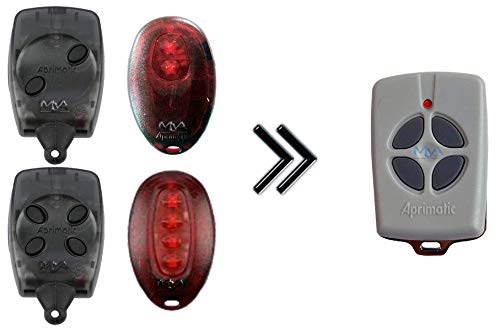 Mando de garaje original APRIMATIC TX4E compatible con mandos antiguos APRIMATIC TX2P, APRIMATIC TX4P, APRIMATIC TX2M, APRIMATIC TX4
