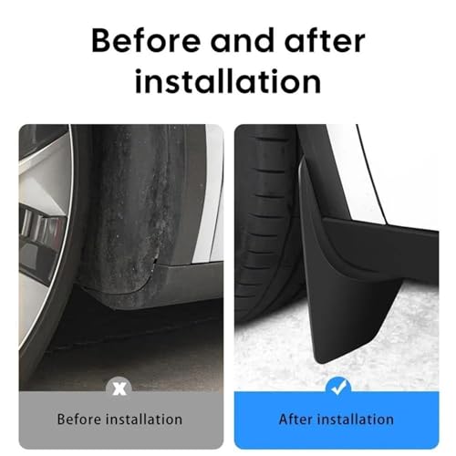 Bavettes pour Tesla Model Y Juniper garde-boue extérieurs de protection