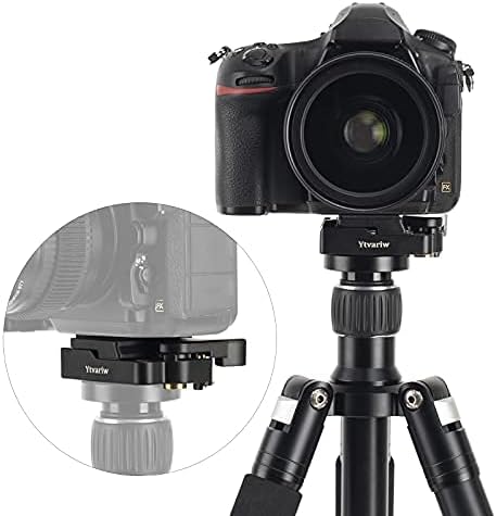 323 RC2 Quick Release Plate Adapter, Rapid Connect Adapter with Quick Release Plate Compatible for Manfrotto Monopod, Manfrotto Tripod Ball Head and Tripod 323 plate
