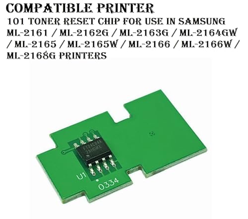Image of CANOFF MLT-D101S / D101S Compatible Toner Reset Chip for Samsung ML-2161 / ML-2162G / ML-2163G / ML-2164GW / ML-2165 / ML-2165W / ML-2166 Printers (MLT D101 Toner Cartridge Reset Chip, Pack of 4)