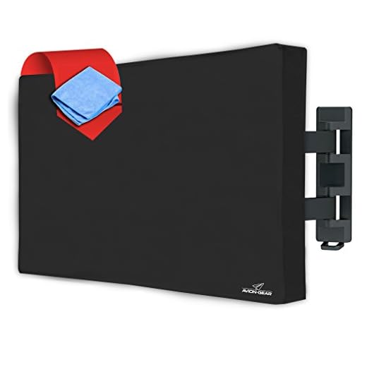 Outdoor TV Cover - 60"- 65" Weatherproof Protection Fully Covered Bottom for 60"-65" Flat Screen, LED, LCD, Plasma Screens - Fits Wall & Standard Mounts