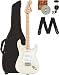 Fender Squier Affinity Stratocaster Bundle with Gig Bag, Tuner, Strap, Picks, and Austin Bazaar Instructional DVD - Olympic White