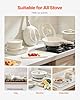 VEVOR 17 Piece Pots and Pans Set Nonstick, Detachable Handle Cookware, Space Saving Induction cookware set, Kitchen RV Cooking Sets, with Frying, Sauce, Saute, Tempered Glass Lids, Oven Safe, White #5