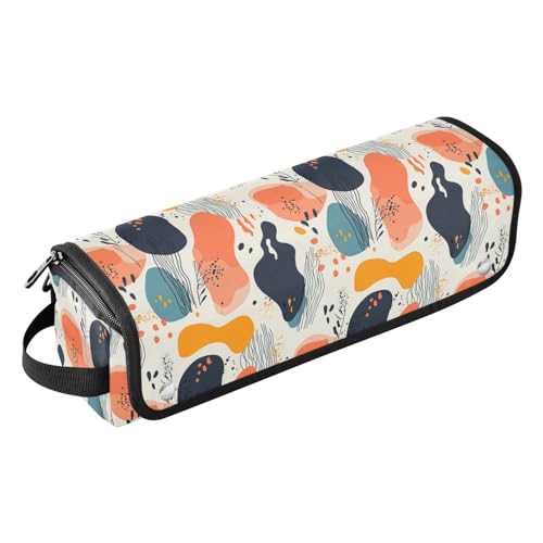 Bolsa organizadora para herramientas de cabello con diseño silueta abstracta marble, resistente al calor para planchas, rizadores y cepillos, portátil para viaje miniatura 1
