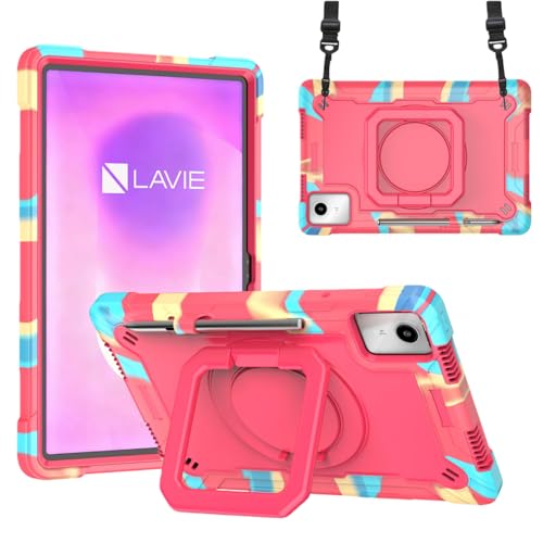 Aokil �Ή�For LAVIE Tab T11N (PC-T1175LAS/LAC) �P�[�X 360°��]�X�^���h �V�����_�[�X�g���b�v �t�� | LAVIE Tab 11QHD3 (PC-TAB11Q02/T11S7LAS/T1175MAS/T117