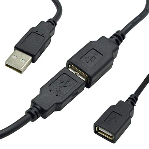 Sscon 2Pcs Alligator Clips To Usb Female And Male Connector Cable Test Lead Copper Clamps For Testing Circuit 13.2 Inch (18Awg, 3-5A) #TOP3