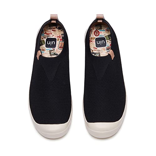 UIN Men's Fashion Sneakers Lightweight Walking Casual Slip Ons Comfortable Canvas Art Painted Travel Shoes Cadiz2