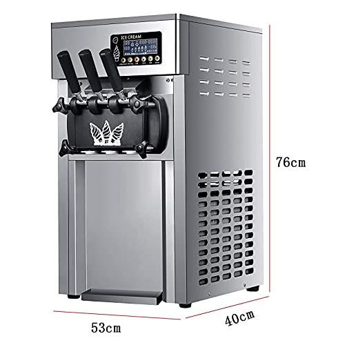 Kommerzielle Softeismaschine, 1200 W Lebensmittelqualität Edelstahl Automatische Desktop-Eismaschine Mit LCD-Steuerung… – Bild 3