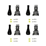 4 sets Fuel Injector Connector EV1 Waterproof 2 Way Fuel Injector Wiring Connectors Plug Harness Kit, total...