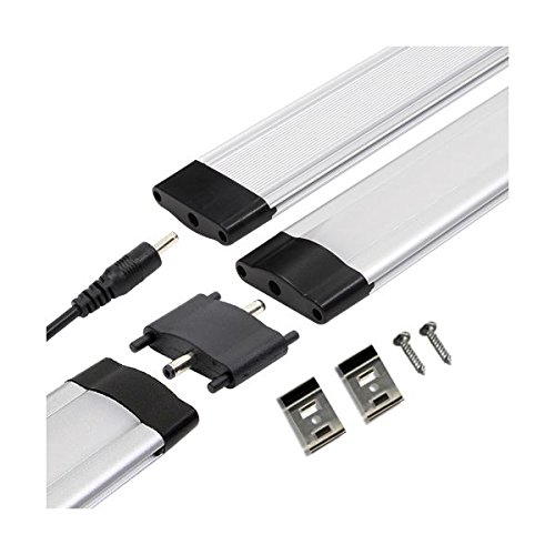 Regleta de LED ALU 0 M30 39 LED SMD blanco cálido Cache diffusant