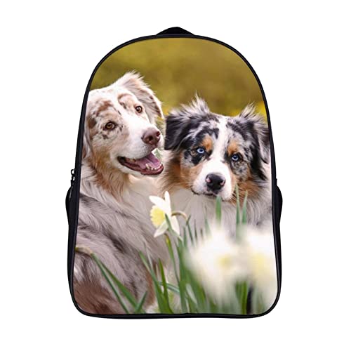 Sac d'école 3D Berger Australien pour la rentrée des classes et sorties en famille