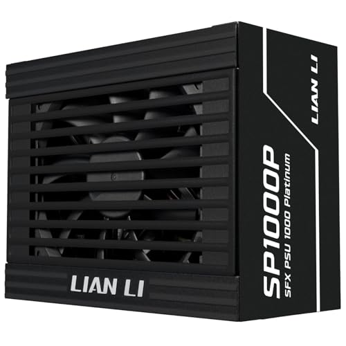 Lian Li SP1000P SFX Netzteil – 1000W Schwarz | 80 Plus Platinum Effizienz, vollmodular, ATX 3.1 & PCIe 5.1, kompakt & leise, ideal für High-End Gaming