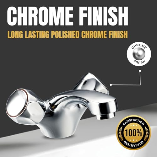 Robinet mitigeur de lavabo avec commande simple à levier unique et fini chrome - 6
