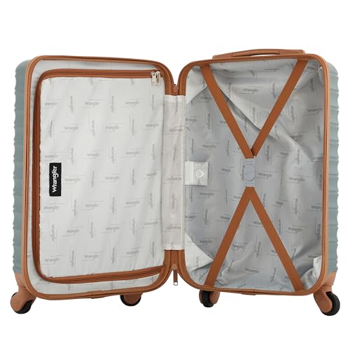 Wrangler 22" Outrider Hardside Carry-On Luggage, Dark Forest, 22" x 13.75" x 9.5", 22" Outrider Hardside Carry-on Luggage by Wrangler - Image 5