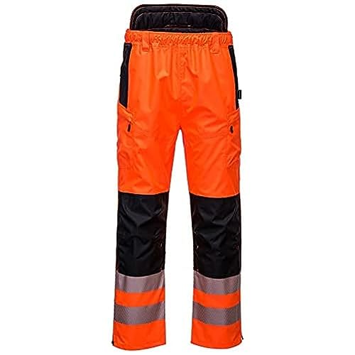 Portwest PW3 Hi-Vis Extreme Trouser, Size: M, Colour: Orange/Black, PW342OBRM