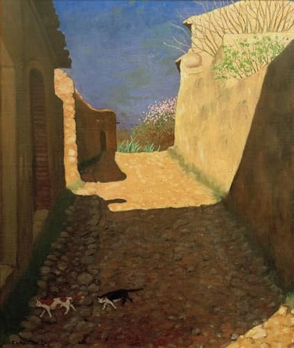 Tableau la Rue ensoleillée de Félix Vallotton impression sur toile 60x90cm