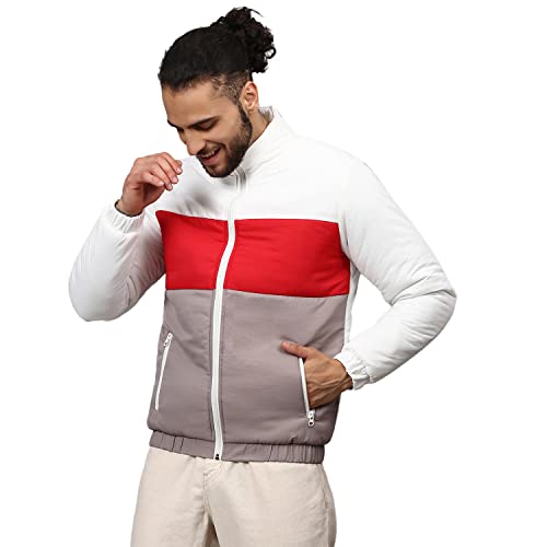 Image of CAHOOT Men Solid Full Sleeve Multicolor Stylish Casual Windcheater Casual & Bomber Jackets