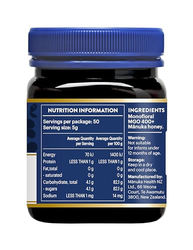 Manuka Health マヌカハニー MGO400+ 250g