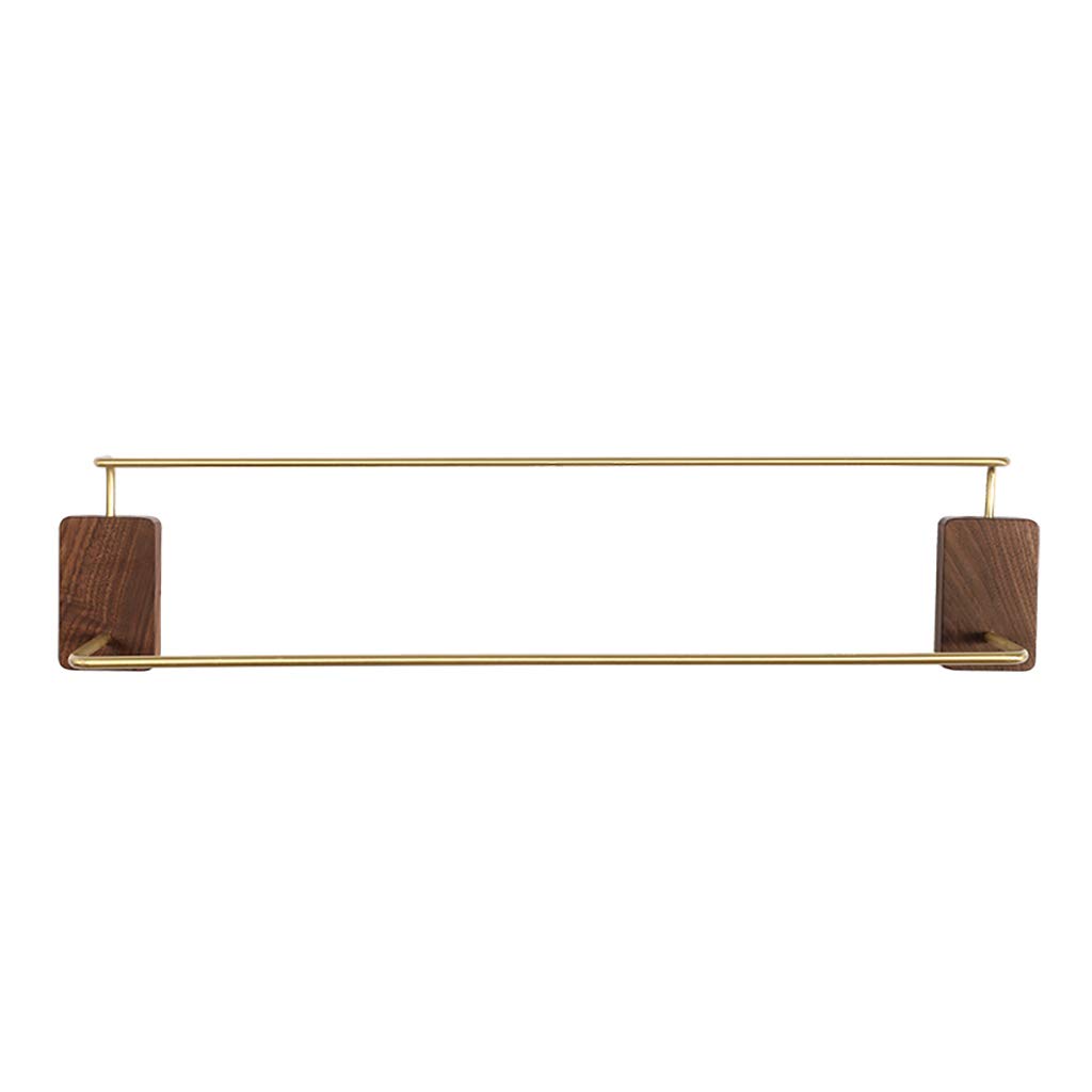 DKRAHRJJ Double Towel Rail, Bathroom Towel Rack Wall Mounted Towel Rail Bar/Double Towel Rail/51Cm