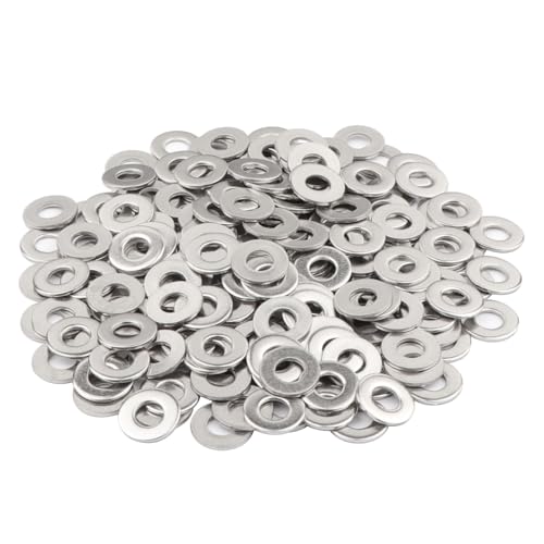 LordHardware 1/4'' Flat Washers OD 5/8'' 304 Stainless Steel Washers SAE Metal Washers,Pack of 200
