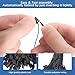7 Inch 1000pcs Nylon Hang Tag String with Plastic Lockers,Snap Lock Pin Loop Fastener Hook Ties Tag Strings,Easy and Fast to Attach for Clothes Tags,Price Tags,Luggage Label