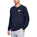 Under Armour Men's Rival Solid Fitted Crew Warm-up Top - Midnight Navy, Medium