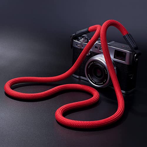 Vko Camera Strap Rope Compatible With Sony Canon Nikon Fuji Dslr Slr Mirrorless Camera Rope Strap 100Cm Red #TOP7