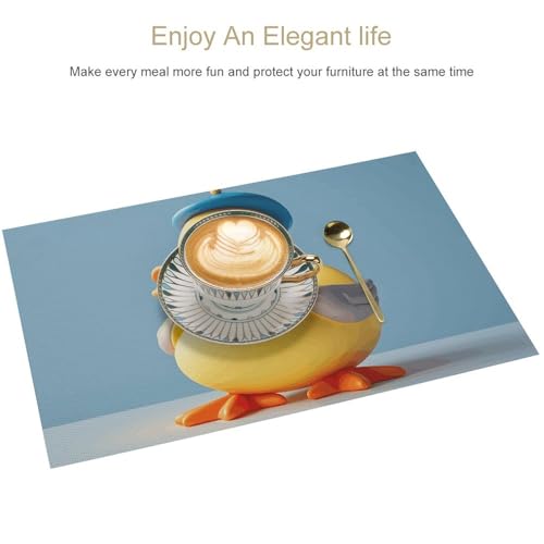 Sets de table mignons en PVC imperméable antidérapant lavable pour table de cuisine