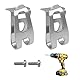 2 Stück Gürtelclip Kompatibel mit Makita Cordless Gebläse,Edelstahl Gürtelhaken Clip,Elektrowerkzeuge Ersatz-Gürtelclip-Haken,Mehrzweck (2 Stahlfarben + 2 Schrauben)