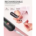 Professional Manicure Pedicure Kit, Cordless Electric Nail File Set, Rechargeable Pedicure Tools for feet, 5 Speeds Hand Foot Care Nail Drill for Thick Nail Toenail Cuticle Women Men Baby Pets - Image 3