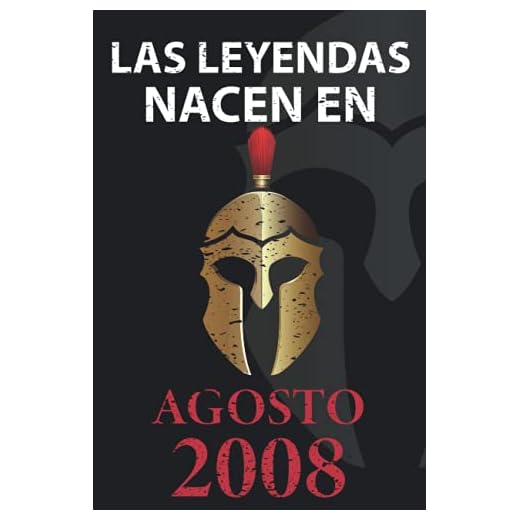 Las leyendas nacen en Agosto 2008: Regalo de cumpleaños perfecto para niños y niñas de 13 años I Cita positiva , humor I Cuaderno , diario , libro de ... I Idea original para el 13 cumpleaños