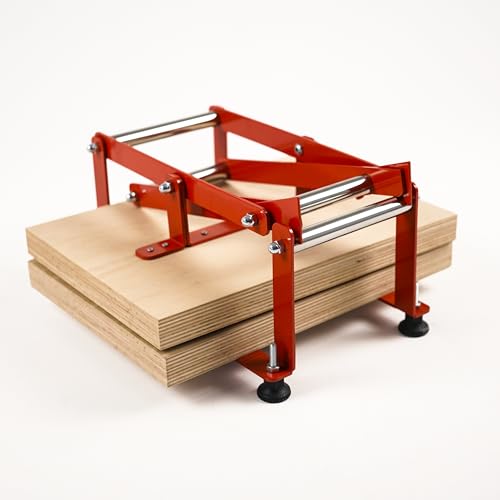 Linocut Printing Hand Lever Press Machine (A4 Red)