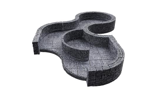 WizKids Warlock Tiles: Expansion – Dungeon Tile III Curves miniatura 4