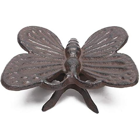 BRASSTAR Cast Iron Butterfly Statue Office Desk Decor Ornament Garden Art Spirit Animal Figurine Home Collectible Handmade Gifts PTWQ007 Cover