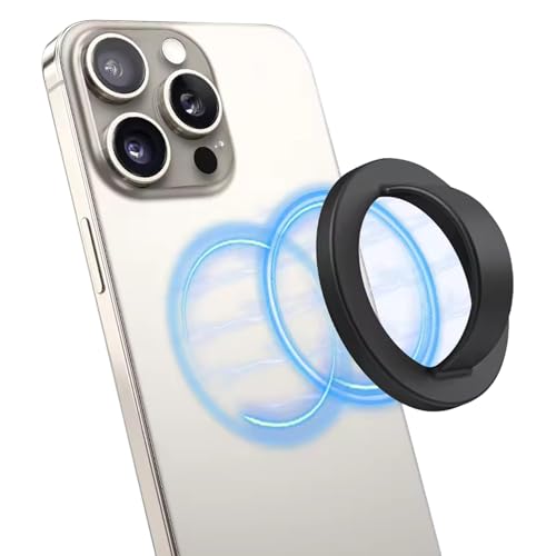 GadgetBite Magnetic Silicone Comfy Ring Grip Phone Holder for iPhone 12/13/14/15/16 Series – Comfortable, Strong Grip, Easy Install/Remove, Compatible with MagSafe (Black) (B0DFWMMSN8) Amazon Price History, Amazon Price Tracker