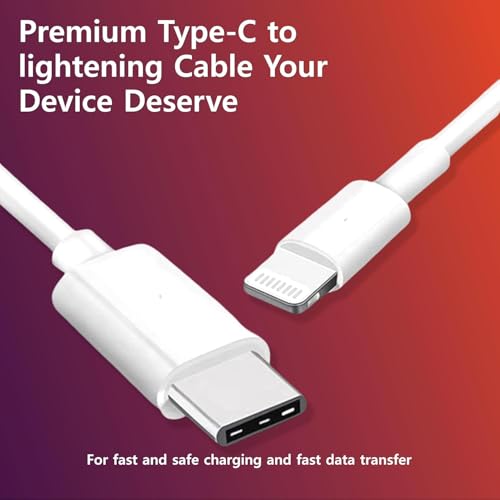 Image of AINE PD 3.0 for .-Speed to USB C Cable Compatible with Apple iPhone 14 14 pro max 13 Plus SE 2nd 12 11 Xs XR iPad 4 5 6 7 8 iPad Mini 2 3 4 5 iPad Air 2 3 | Original Charging Speed