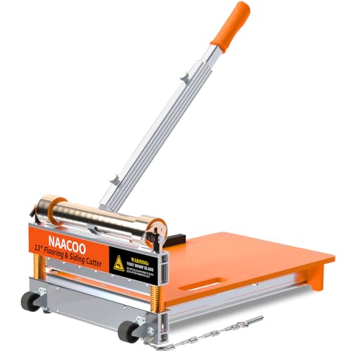 NAACOO 17mm Heavy Duty Laminate/Vinyl Floor Cutter, 13” Vinyl Plank Cutter with Wheel – Just 1...