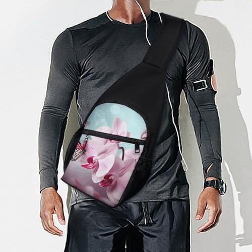 Bolso tipo sling pequeño para mujer y hombre con diseño floral miniatura 7