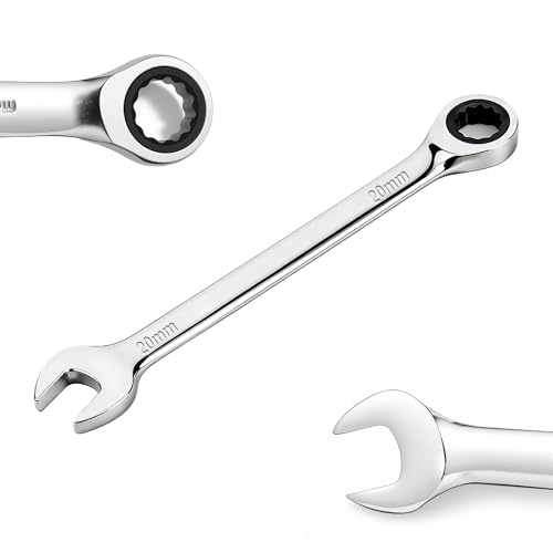 Image of TIBOO DAY 72-Tooth Ratchet Wrench 20mm Ratcheting Combination Spanner