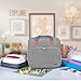 LUXJA Carrying Case Compatible with Cricut Easy Press (9 inches x 9 inches), Tote Bag Compatible with Cricut Easy Press and Supplies (Bag Only, Patent Design), Gray