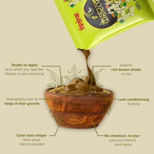Image of Vithoba Keshratna Herbal Henna Hair Color Powder 50g | Men & Women