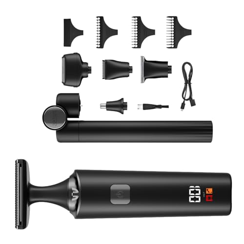Tondeuse nez oreilles sans fil barbe réglable USB-C étanche