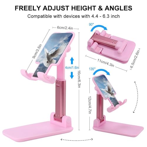 Support téléphone portable réglable pliable bureau smartphone colombe
