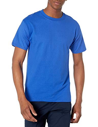 Hanes Men's Short-Sleeve Beefy T-Shirt,Deep Royal,Small