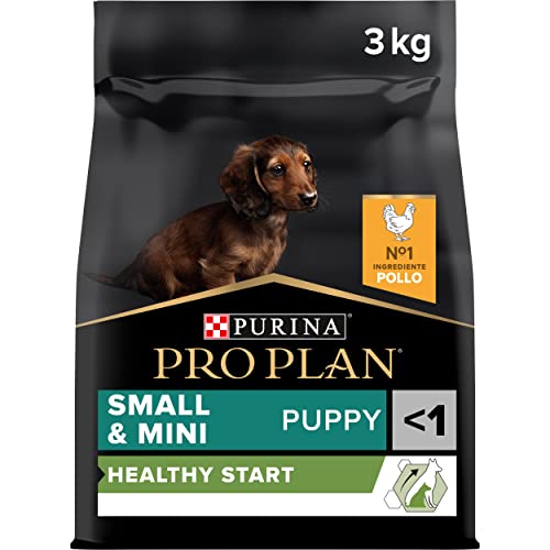 Purina Pro Plan Small Puppy Start Pienso para Perro pequeño, Mini, Cachorro, Junior, Bebé con Pollo, 4 bolsas de 3kg