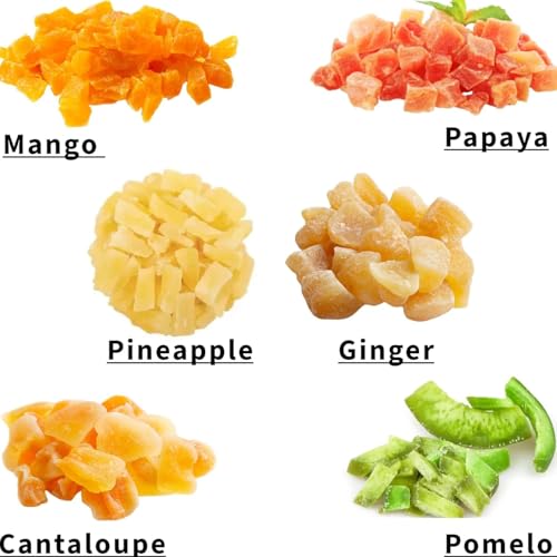 Anna and Sarah Tropical Dried Fruit Mix 5 Lbs | Pineapple, Pomelo, Papaya, Mango, Ginger and Cantaloupe - Image 3