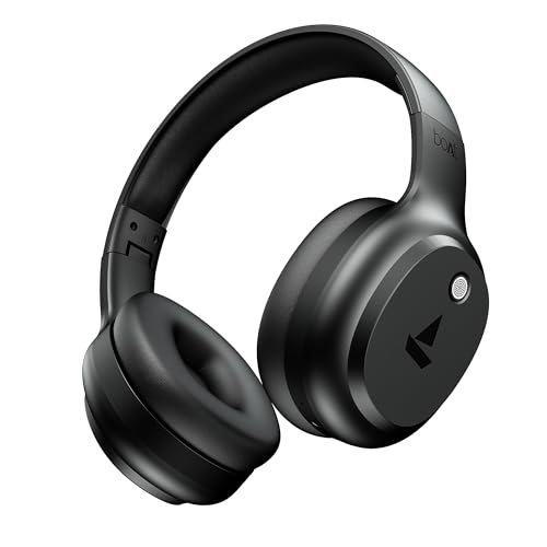 boAt 2025 Launch Rockerz 421, 40H Battery, Low Latency(40Ms), 40Mm Drivers, Enx Tech, Stream Ad Free Music via App Support, Bluetooth Headphones, Wireless Over...