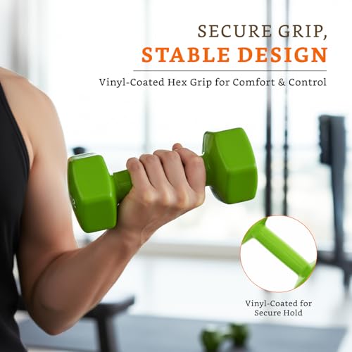 Image of Amazon Brand - Solimo Vinyl Dumbbell